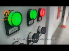 Système automatique de revêtement en poudre pour les cadres de vélos en substrat de fer avec des couleurs personnalisables