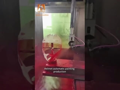 Grande ligne de peinture à pulvérisation électrostatique automatisée avec utilisation de peinture et précision de pulvérisation