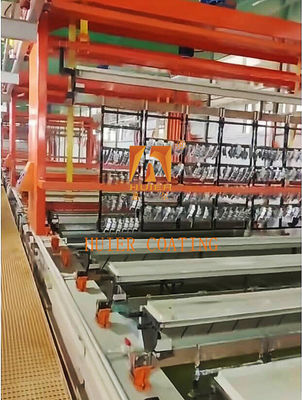 Ligne de production de galvanoplastie contrôlée par PLC avec mode intermittent et caractéristiques de sécurité