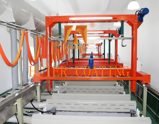 Ligne de production de galvanoplastie automobile avec interrupteur photoélectrique